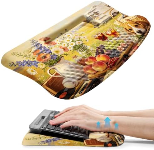 Ergonomic Keyboard Wrist Rest Pad with Wrist Support Holiday Picnic