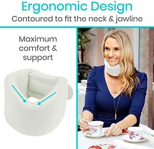 Vive Cervical Collar Neck Brace for Neck Pain and Support for Women & Men