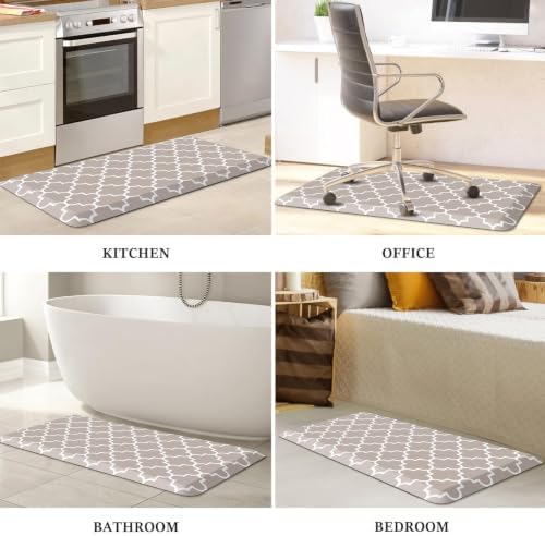 WISELIFE Anti Fatigue Mats for Kitchen Floor, 20" x 39", 4/5 Inch, Khaki