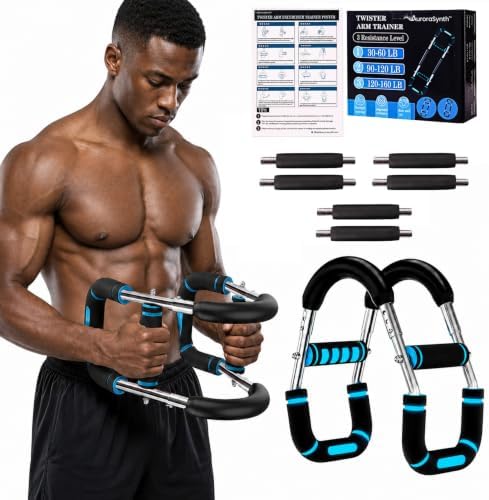 Twister Arm Trainer with 6 Resistance Levels Springs (30-160 Lbs.)