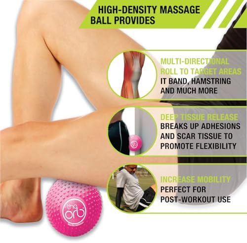 Pro-Tec Athletics Orb Massage Balls, Vary in Size and Color, Deep Tissue Massage, Muscle Relief, Promotes Flexibility, Hamstring, Quadriceps, Calf, Multi-Directional Massage Ball, Working Out