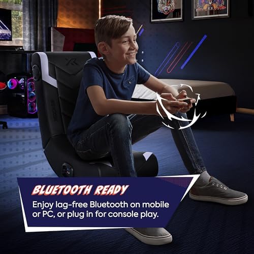 X Rocker Video Gaming Floor Rocker Chair, Built-in Audio, Foldable, for Gamers, Bedroom, or Game Room for Boys, Girls, Teens 5-17, Gifts for Gamers