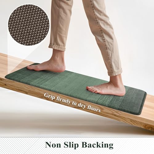 KIMODE Anti Fatigue Kitchen Mats for Floor,Farmhouse Kitchen Rugs Sets of 2