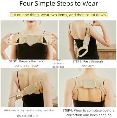 Adjustable Posture Corrector Back Brace for Men and Women, Shoulder Opener (L)