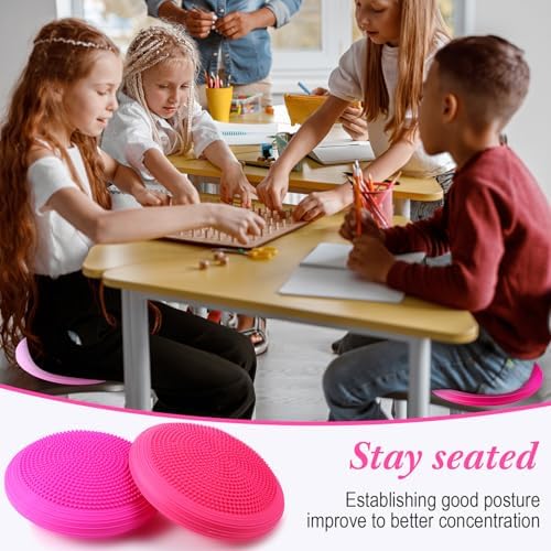 Libima 4 Pcs Wiggle Seat Inflated Wobble Cushion for Kids
