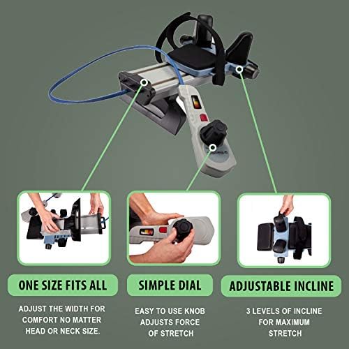 Neck Traction with Ratchet Tight Technology by Theratrac Glide - Cervical Traction - Stretch and Relieve Pain, Cervicalgia, Degeneration of disc, Spondylosis and Spine Alignment