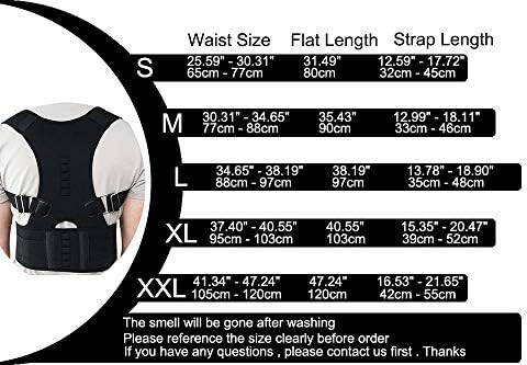 New Male Female Adjustable Magnetic Posture Corrector Corset Back Brace Belt Lumbar Support Straight de espalda(Nude,Small-S)