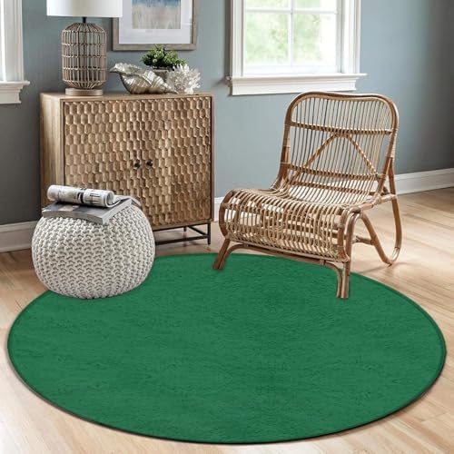 Highly Premium Quality Floor Mat, Office Chair Decor Mat, Room Sofa Yoga Soft Round Carpet Green, 24inch