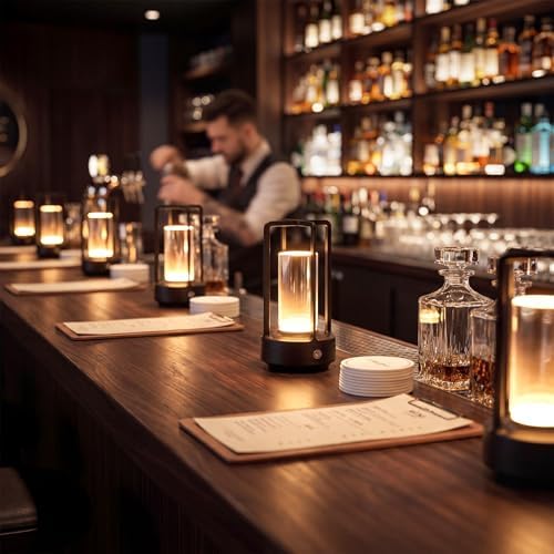 4 Pcs Portable Metal Table Lamps Bulk Cordless Table Lights Rechargeable