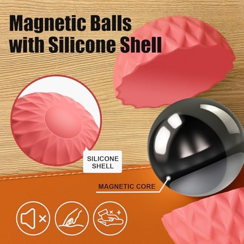 Magnetic Fidget Balls, 6 Pack Silicone Sensory Toys for Adults & Teens