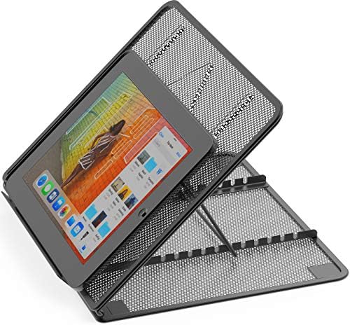 Simple Houseware Laptop Stand, 11-Level Adjustable Computer Holder, Black