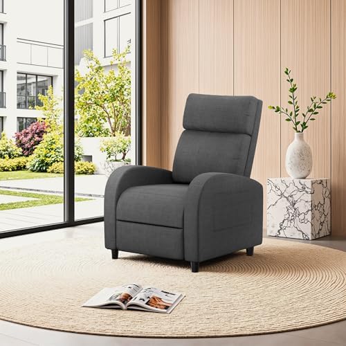 Homall Recliner Chair, Recliner Sofa Fabric for Adults, Grey Recliners