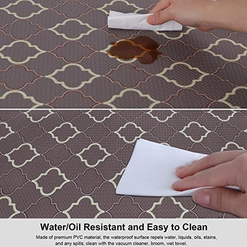 Kitchen Floor Mat Set of 2, Anti Fatigue Kitchen Mat 20"x32"+20"x59"