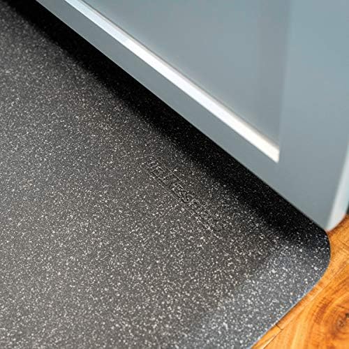 WellnessMats Anti-Fatigue Granite Motif Kitchen Mat, 36 Inch by 24 Inch, Steel
