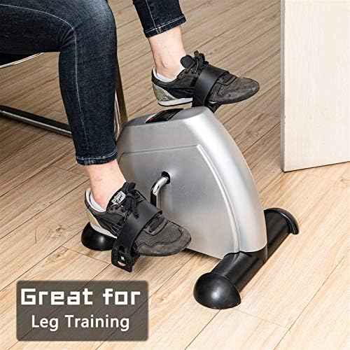 Mini Exercise Bike,Portable Home Use Hands and Feet Trainer,Under Desk Bike Pedal Exerciser,Portable Foot Cycle Arm & Leg Peddler Machine,for Home Office Use