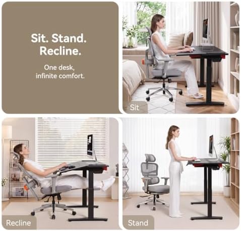 Newtral Smart Motorized Tilt Desk + Ergonomic Office Chair Bundle