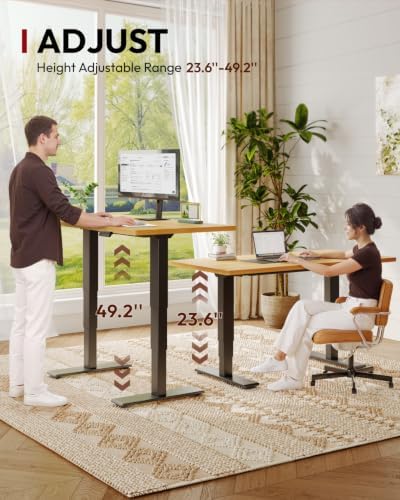 SANODESK Dual Motor Standing Desk 220lbs Height Adjustable Desk