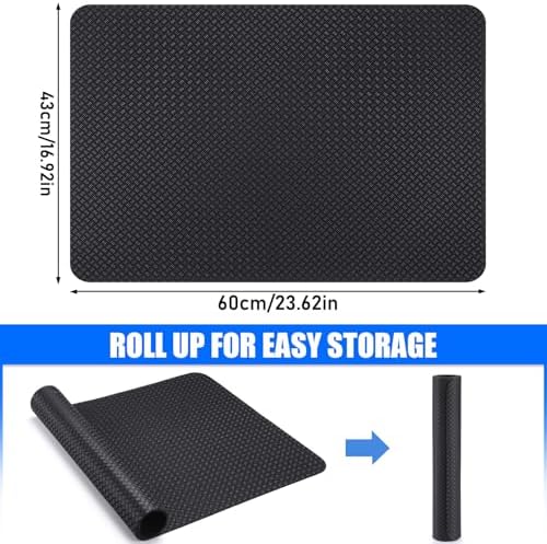 TOBWOLF Non-Slip Workout Mat for Ellipse Leg Exerciser, Ellipse Machine Mat, Exercise Mat for Under Desk Ellipticals, Suitable for Electric Seated Foot Pedal Exerciser, Stability & Floor Protection