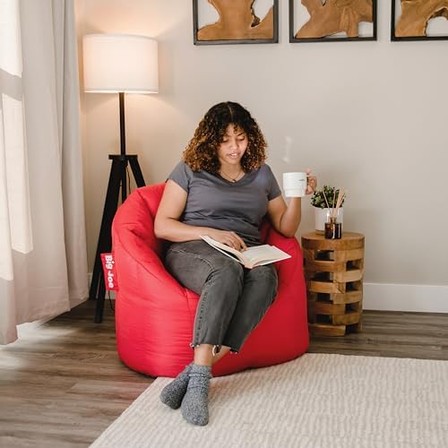 Big Joe Milano Beanbag Chair Red Smartmax