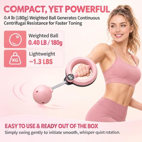 Infinity Arm Hoop,Rotating Wrist and Forearm Trainer with Digital