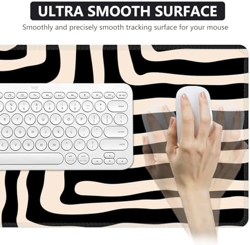 iCasso Gaming Mouse Pad (35.4x15.7 in), Keyboard Mouse Mat for Work, Curve