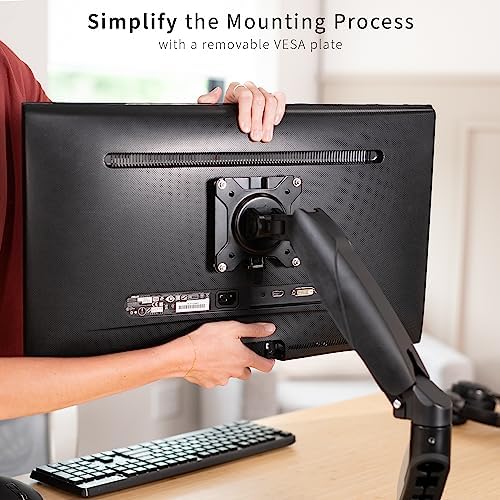 VIVO Adapter VESA Mount Quick Release Bracket Kit, Stand Attachment and Wall Mount Removable VESA Plate for Easy LCD Monitor and TV Screen Mounting, Stand-VAD2