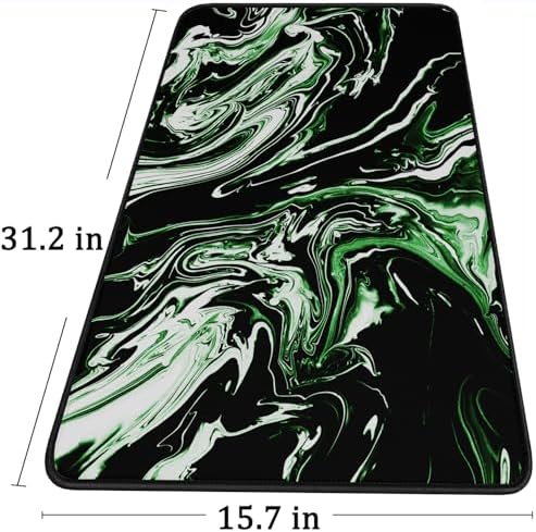 Large Extended Mouse Pad with Stitched Edges, Non-Slip Natural Rubber Base