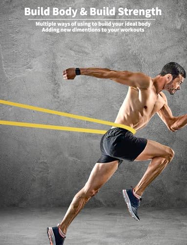 Pull Up Bands, Resistance Bands Set, Exercise Workout Bands for Men & Women, Ideal for Body Stretching, Physical Therapy and Muscle Training