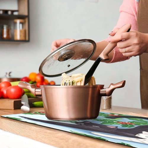 Cat Stretching Trivet Table Runner for Hot Dishes and Pots, Heat Resistant Waterproof Anti-Slip Table Protector for Kitchen Decor, 11.8x39.4 in