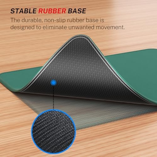 MROCO Essential Office & Gaming Mouse Pad, 8.5 x 11 Inch, Forest Green