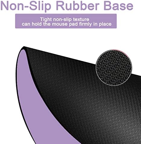 Small Mouse pad, Portable, Waterproof Non-Slip Rubber Bottom, Suitable for Wireless Mouse, Laptop Keyboard Tray for Both Men and Women, Office Travel Purple 5.5x7.5in