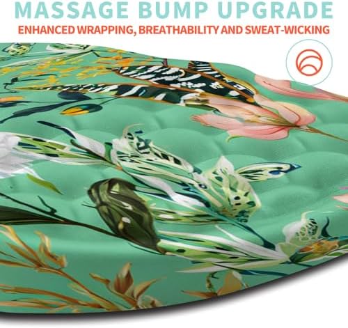 Ergonomic Mouse Pad Wrist Support with Memory Foam Massage Bulge, Carpal Tunnel Pain Relief Mousepad Wrist Rest for Mouse(12x8 inch, Pink Flowers)