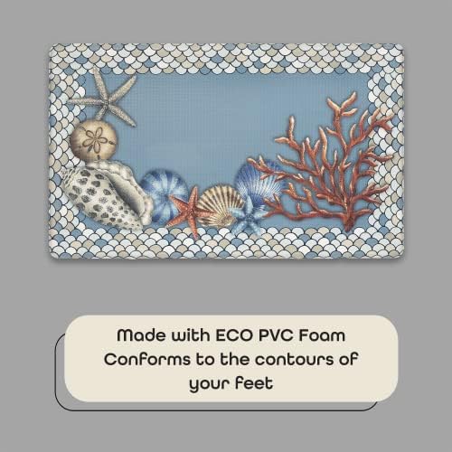 Anti-Fatigue Floor Comfort Mat, 18 x 30 in, Coastal, Waterproof, Non-Slip
