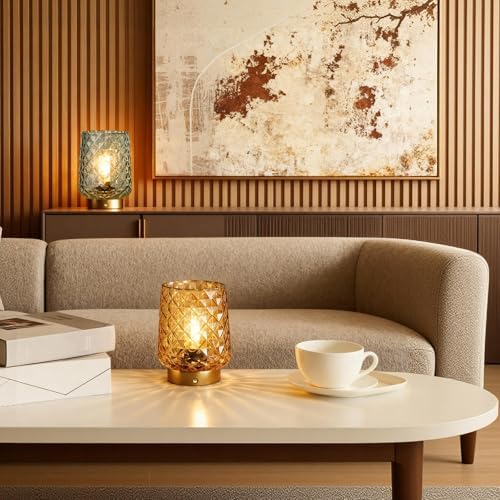 MJ PREMIER Rechargeable Table Lamp Smalll Cordless Lamp Dimmable Brightness