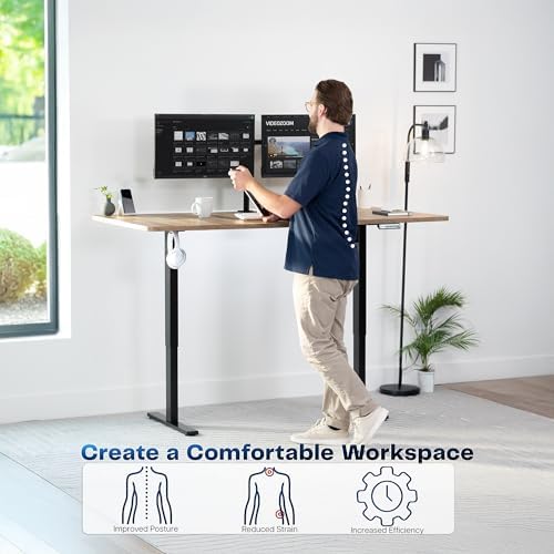 VIVO Reclaimed Wood 71 x 36 in Standing Desk, DESK-KIT-1B7P-36