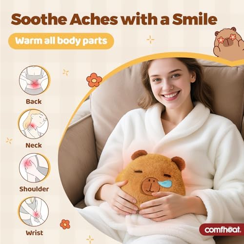 Capybara Microwave Heating Pad for Pain Relief, Moist Heat Pack