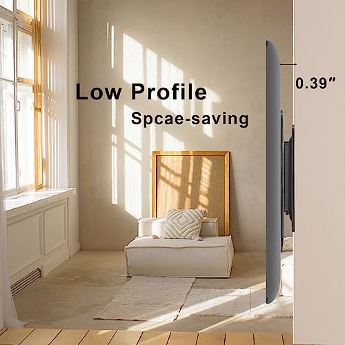 Nuyoah Monitor Wall Mount for 14”-27” TVs LED LCD Flat Screen, Small TV Mount for Computer Monitors, RV TV Mount Camper Fixed Low Profile with 100x100mm VESA Mount, Hold up 33lbs (Pack of 2)