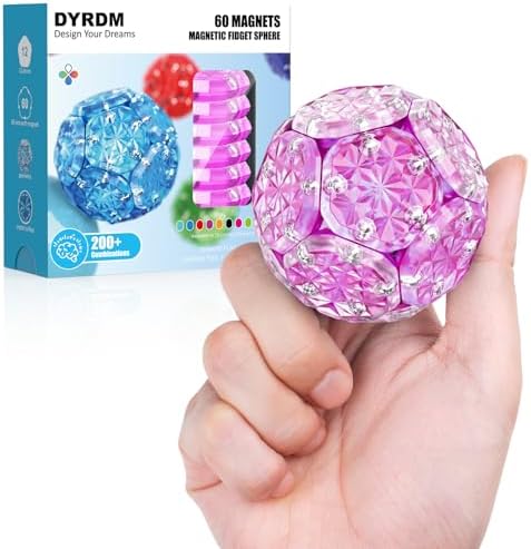 Magnetic Fidget Sphere, Adult Fidget Toy for Focus & Stress Relief