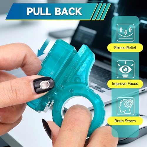 Fidget Slider Toys Adults Plastic Magnetic Slider Spinner Chain Ring Cool Gadget Roller Office Desk Toy 5 in 1 Stress Relief Sensory Item for Autism ADHD Anxiety Stocking Stuffers
