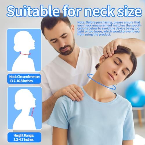 MKMS Neck Traction Device Electric Remote for Cervical Pain & Spine Relief