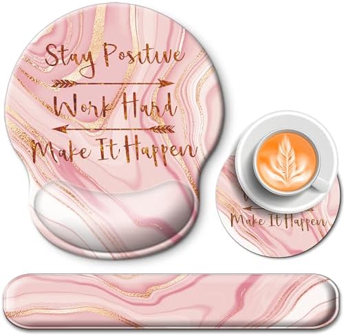 Mouse Pad and Keyboard Wrist Rest Support,Ergonomic Mouse Pad Set
