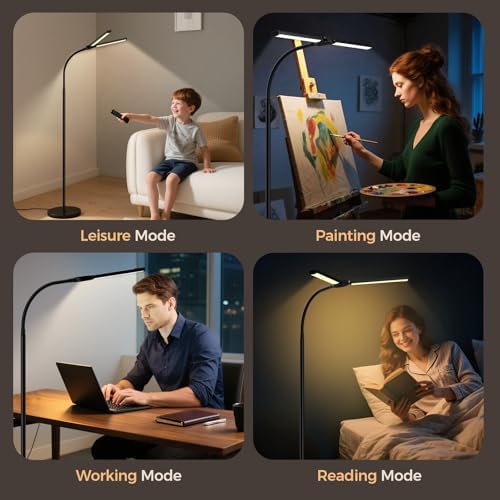 LED Floor Lamp for Living Room,Bright Reading Lamps for Office