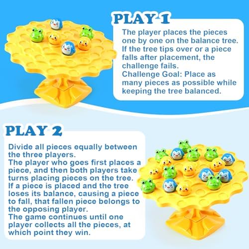 Animals Balance Game Toys, Two-Player Balance Tree Game for Office