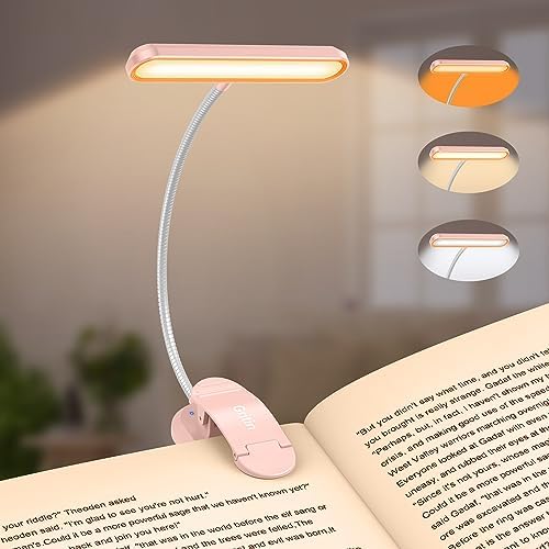 Gritin Rechargeable Book Light for Reading in Bed with 19 LED