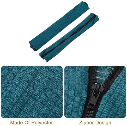 UXCELL 4pcs Office Chair Arm Covers - Stretchable Computer Chair Armrest Protectors for Office & Gaming Chairs, Dark Green