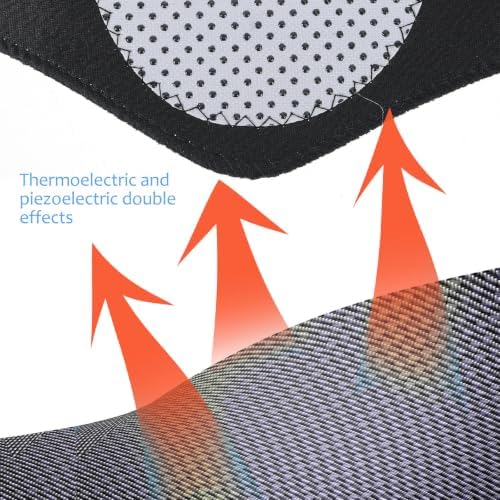 Black Self Heating Neck Belt Magnetic Thermal Support Pad
