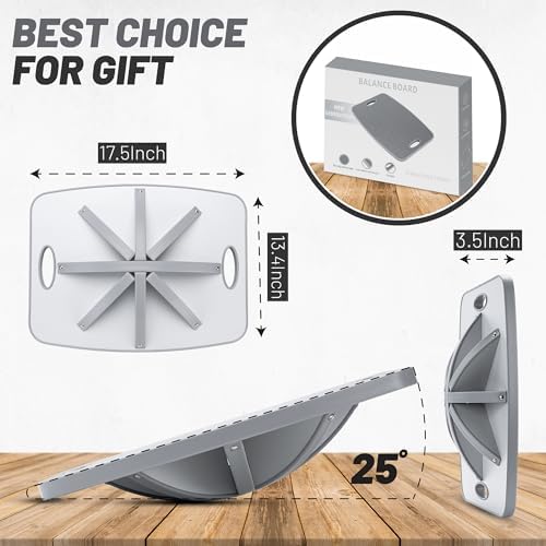 Advanced Wood Balance Board, Table Balance Board, Office Swing Board, for Physical Therapy, Fast Fitness Training and Outdoor Sports Balance Training Device