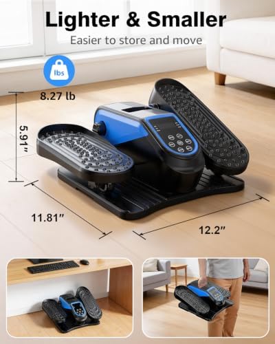 Under Desk Elliptical Mini Electric Leg Exerciser While Sitting for Seniors