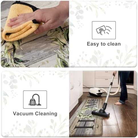 KIMODE Kitchen Mats 2PCS Cushioned Anti Fatigue Kitchen Mats for Floor