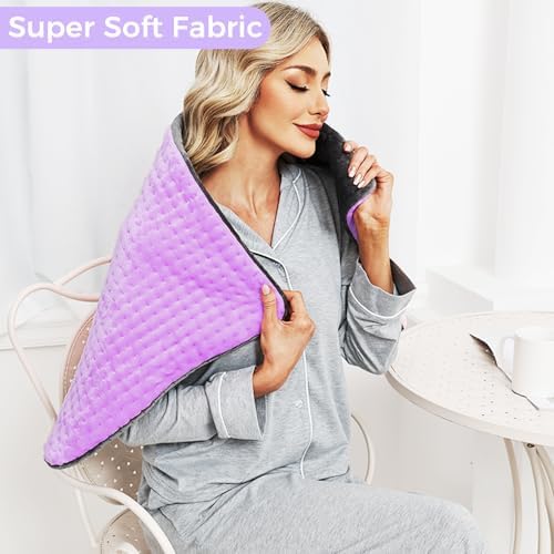 Heating Pad for Back, 17"×33" Electric Heating pad for Women, Men